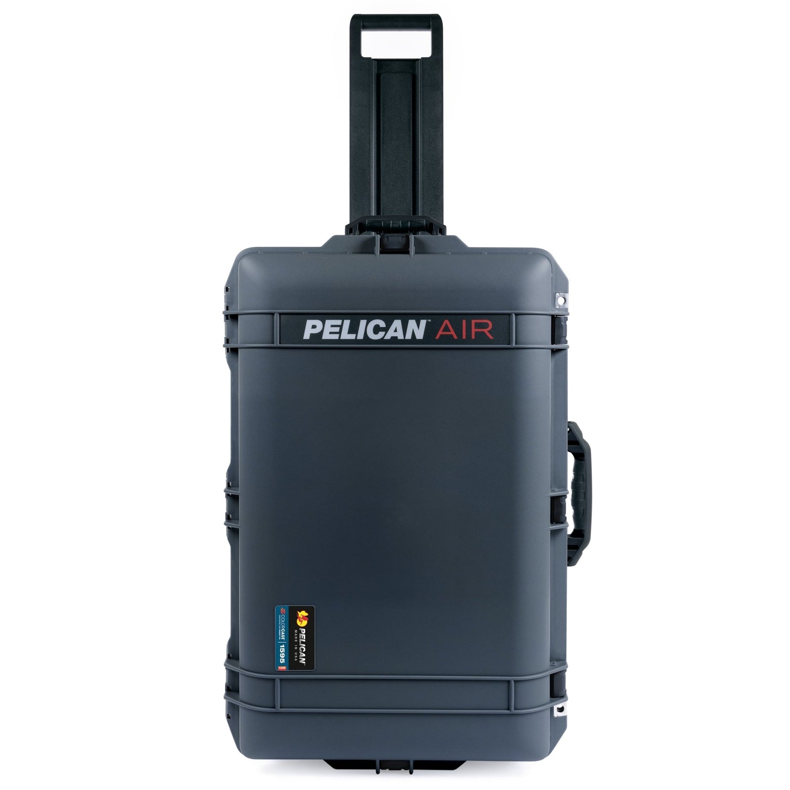 Pelican 1595 Air Charcoal Case with Black TSA Latches - Front Upright