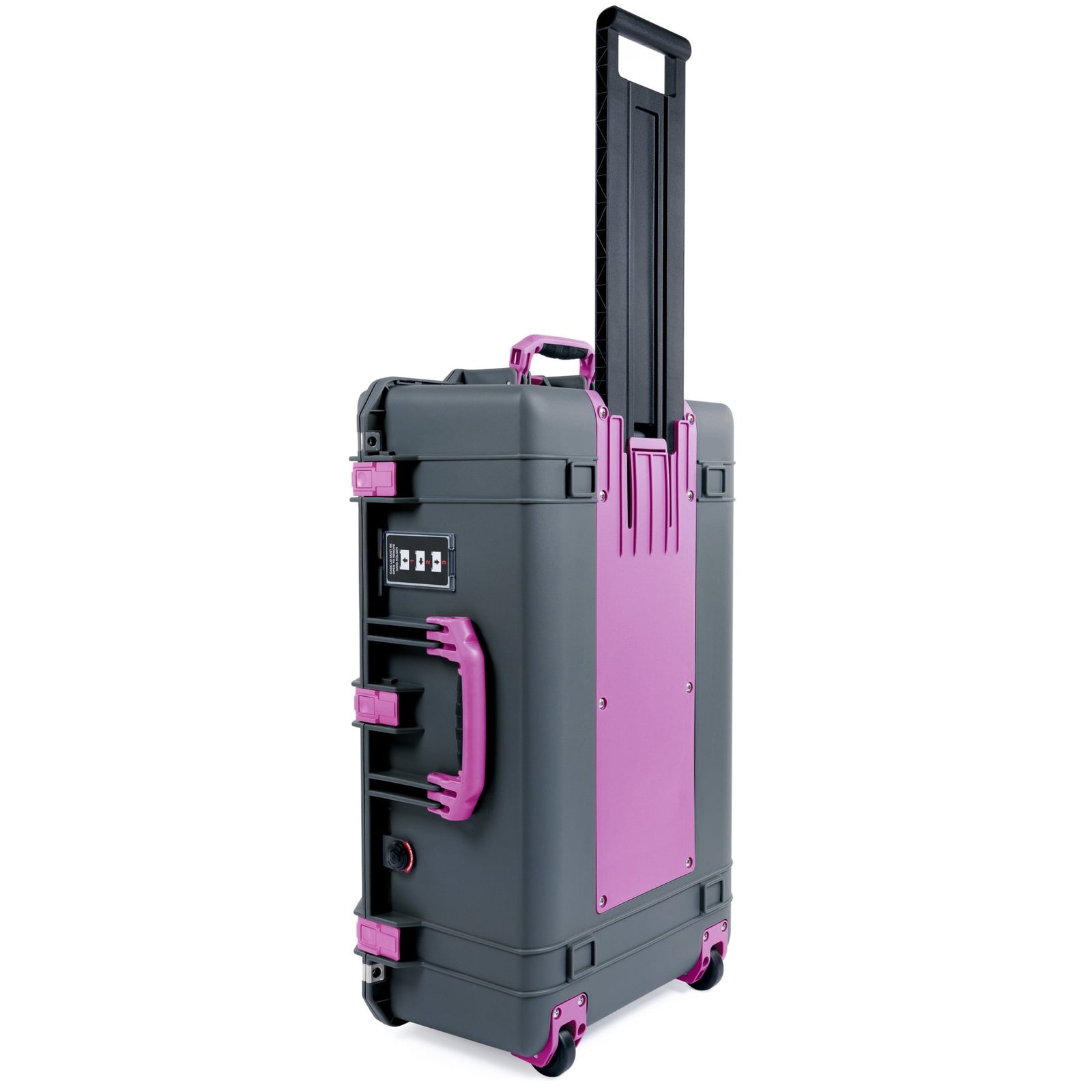 Pelican 1595 Air Case - Charcoal & Magenta Trolley - Empty