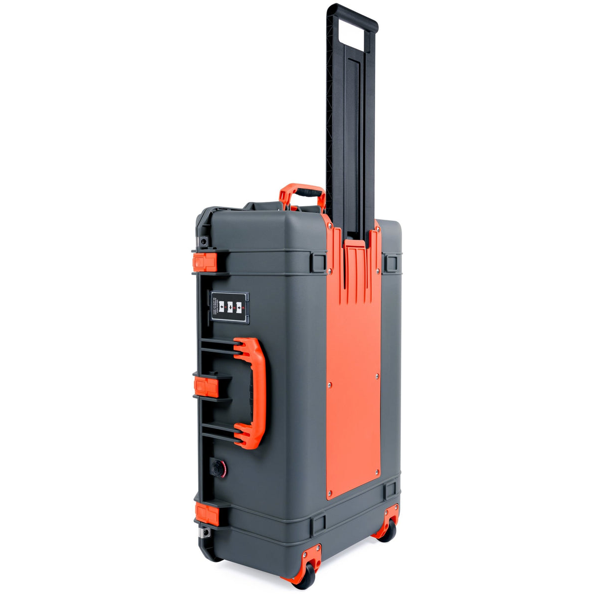 Pelican 1595 Air Case - Charcoal &amp; Orange Trolley - Empty