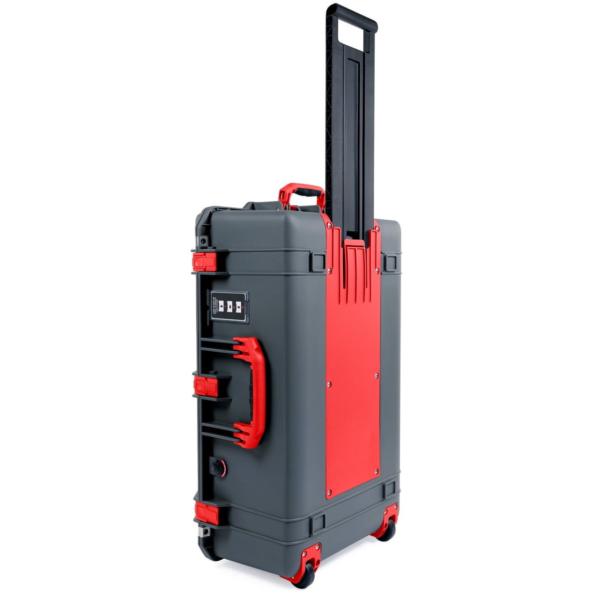 Pelican 1595 Air Case - Charcoal & Red Trolley - Empty