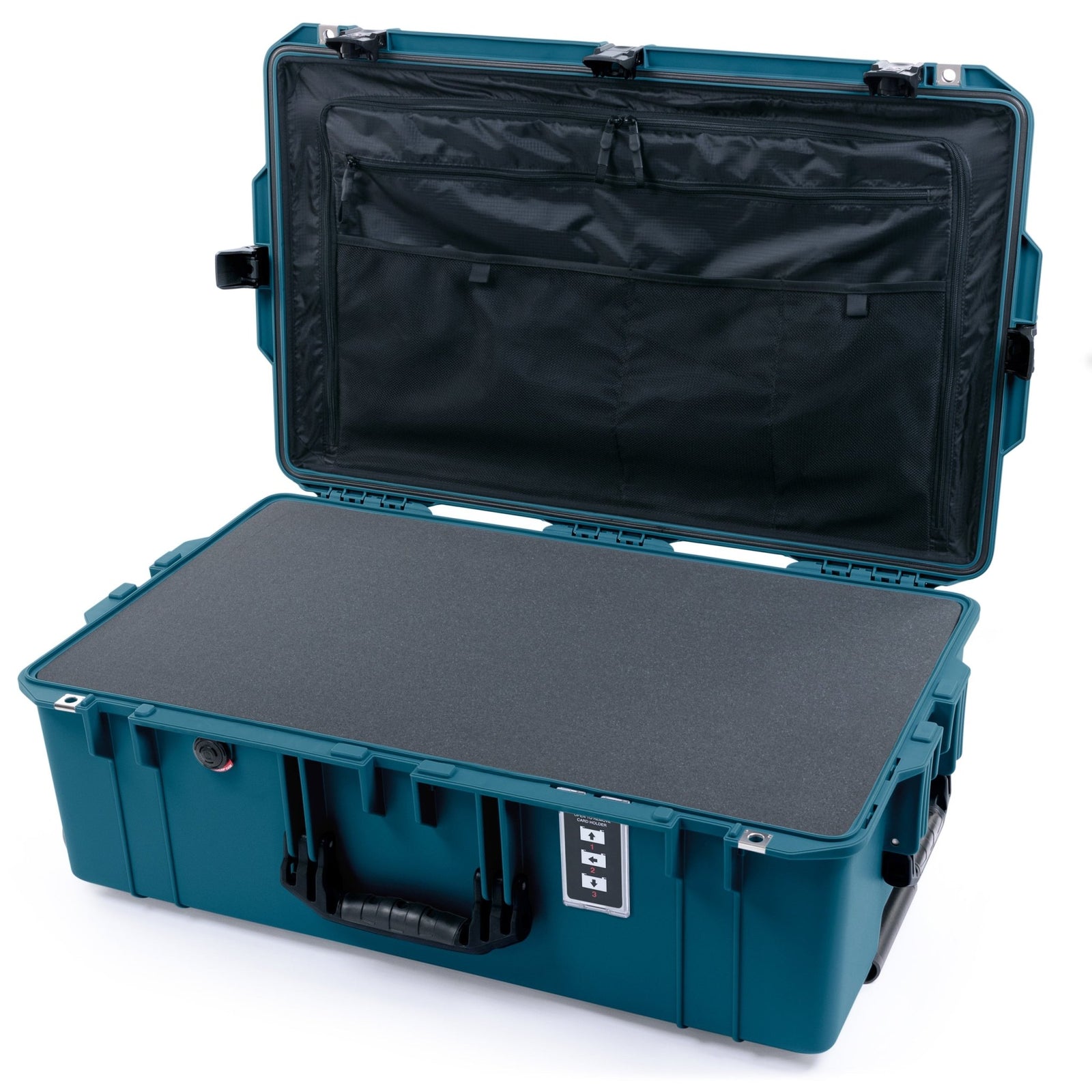 Pelican 1595 Air Case - Indigo & Black TSA Latches - Pick & Pluck Foam / TRVL Lid Organizer