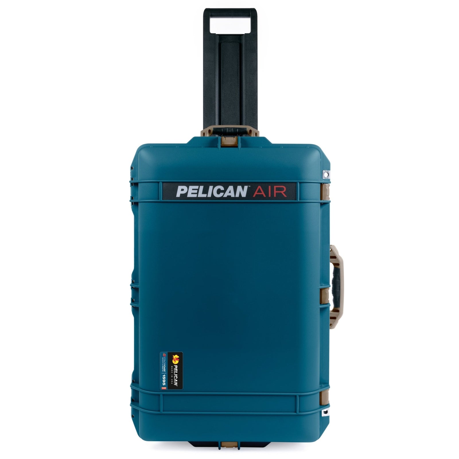 Pelican 1595 Air Case - Indigo & Dark Desert Dirt Trolley - Pick & Pluck Foam / TRVL Lid Organizer