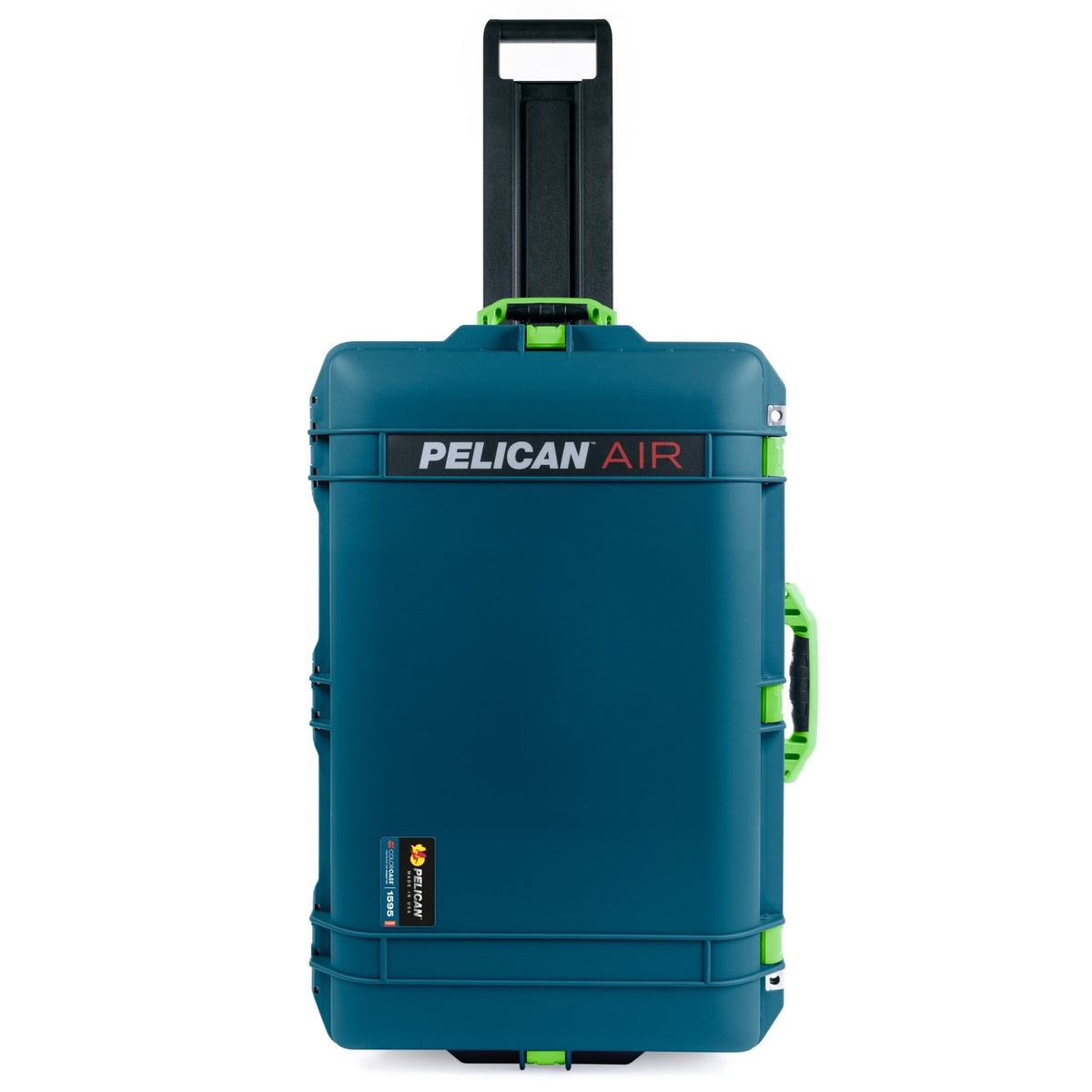 Pelican 1595 Air Case - Indigo &amp; Lime Green - Pick &amp; Pluck Foam / TRVL Lid Organizer