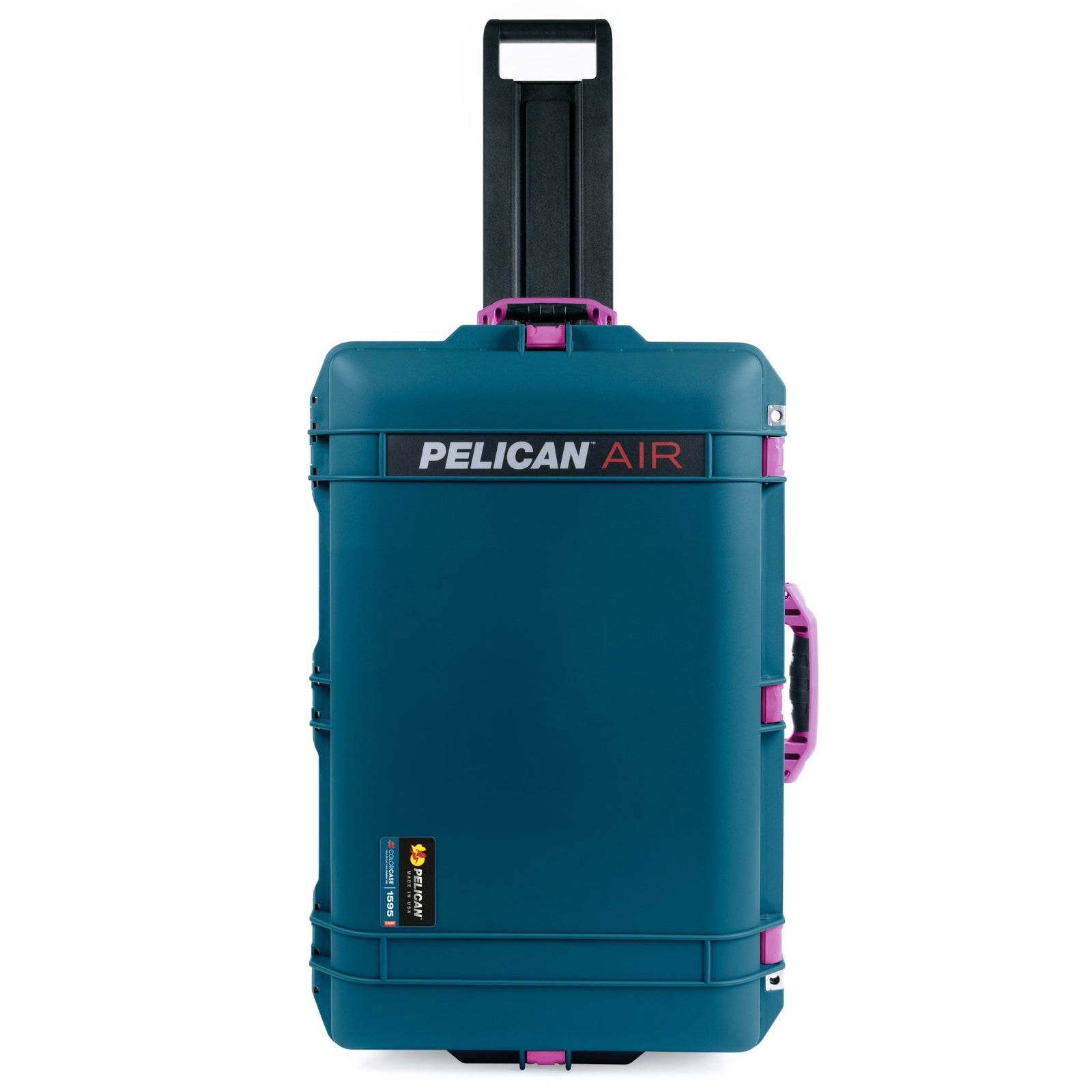 Pelican 1595 Air Case - Indigo & Magenta Trolley - Pick & Pluck Foam / TRVL Lid Organizer