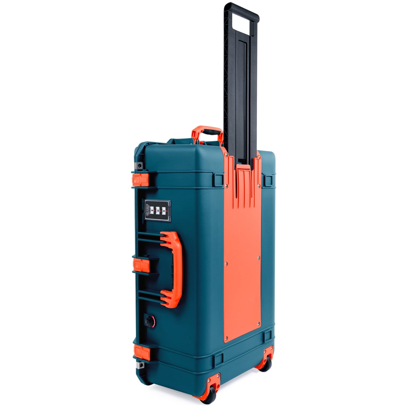 Pelican 1595 Air Case - Indigo & Orange Trolley - Pick & Pluck Foam / TRVL Lid Organizer