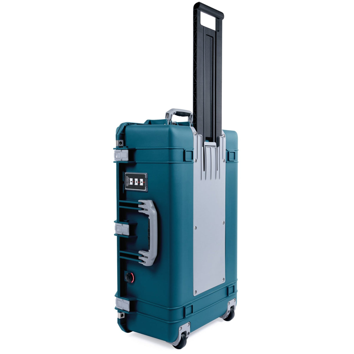 Pelican 1595 Air Case - Indigo & Silver Trolley - Pick & Pluck Foam / TRVL Lid Organizer