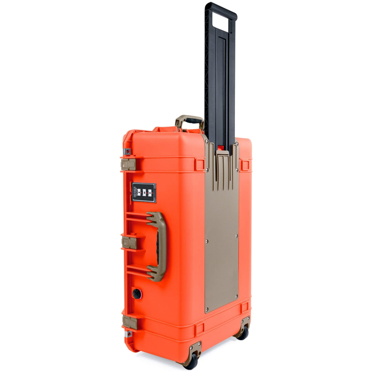 Pelican 1595 Air Case - Orange &amp; Dark Desert Dirt Trolley - Empty