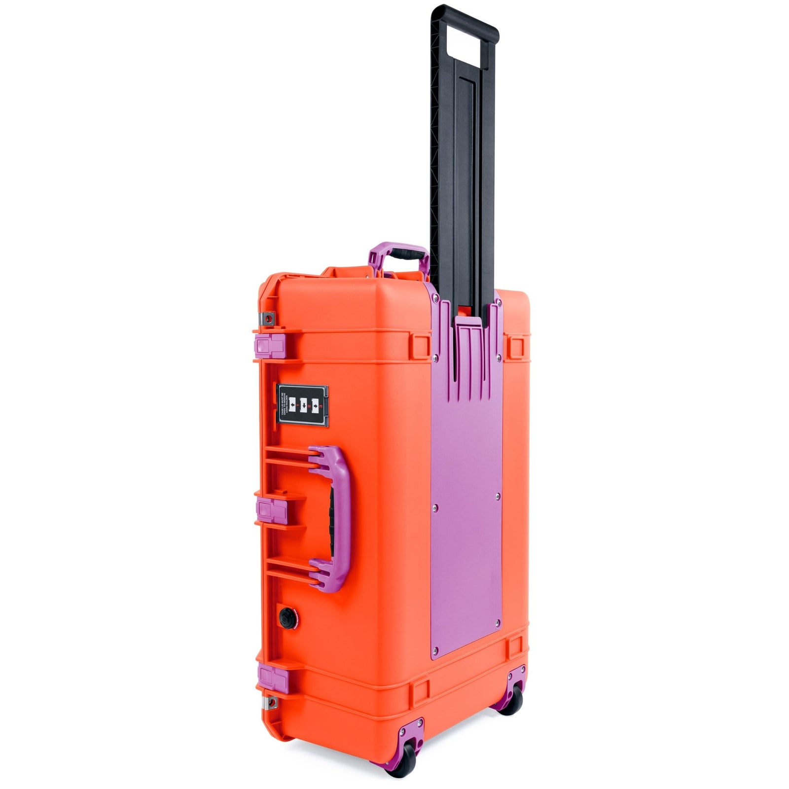 Pelican 1595 Air Case - Orange & Magenta Trolley - Empty