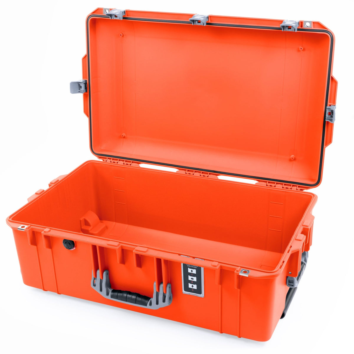 Pelican 1595 Air Case - Orange & Silver Trolley - Empty