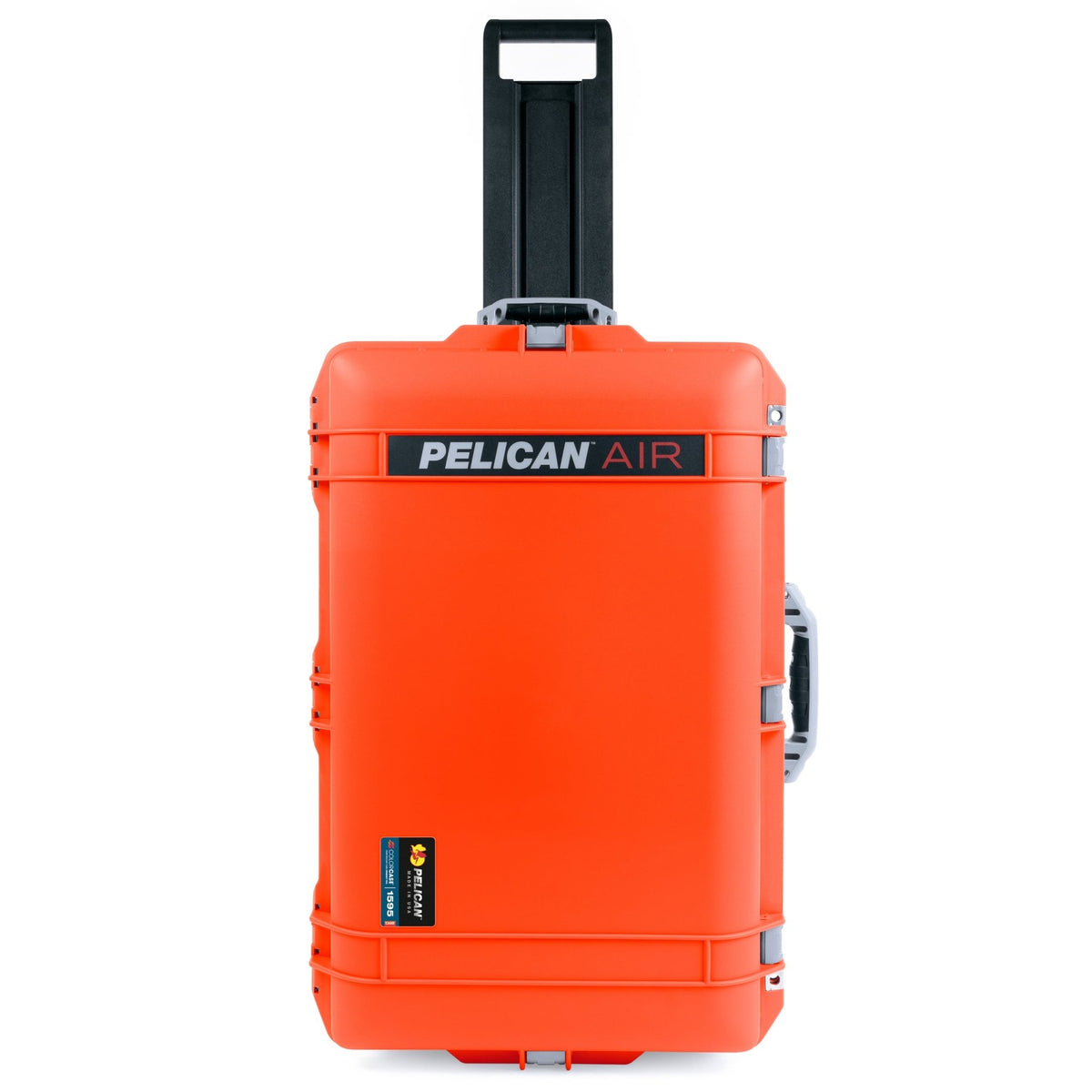 Pelican 1595 Air Case - Orange & Silver Trolley - Empty