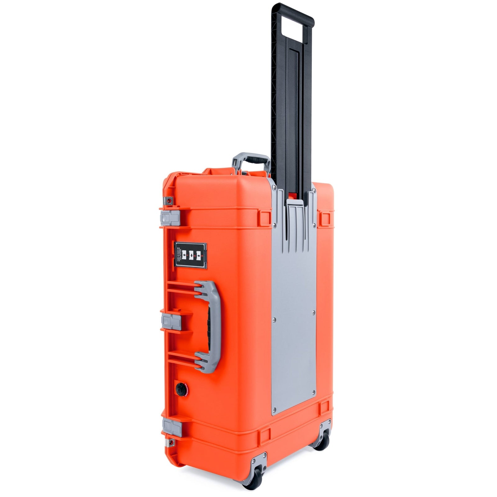 Pelican 1595 Air Case - Orange & Silver Trolley - Empty