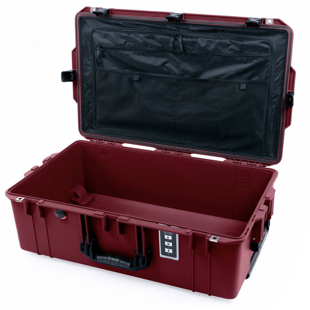 Pelican 1595 Air Case - Oxblood & Black - TRVL Lid Organizer Only