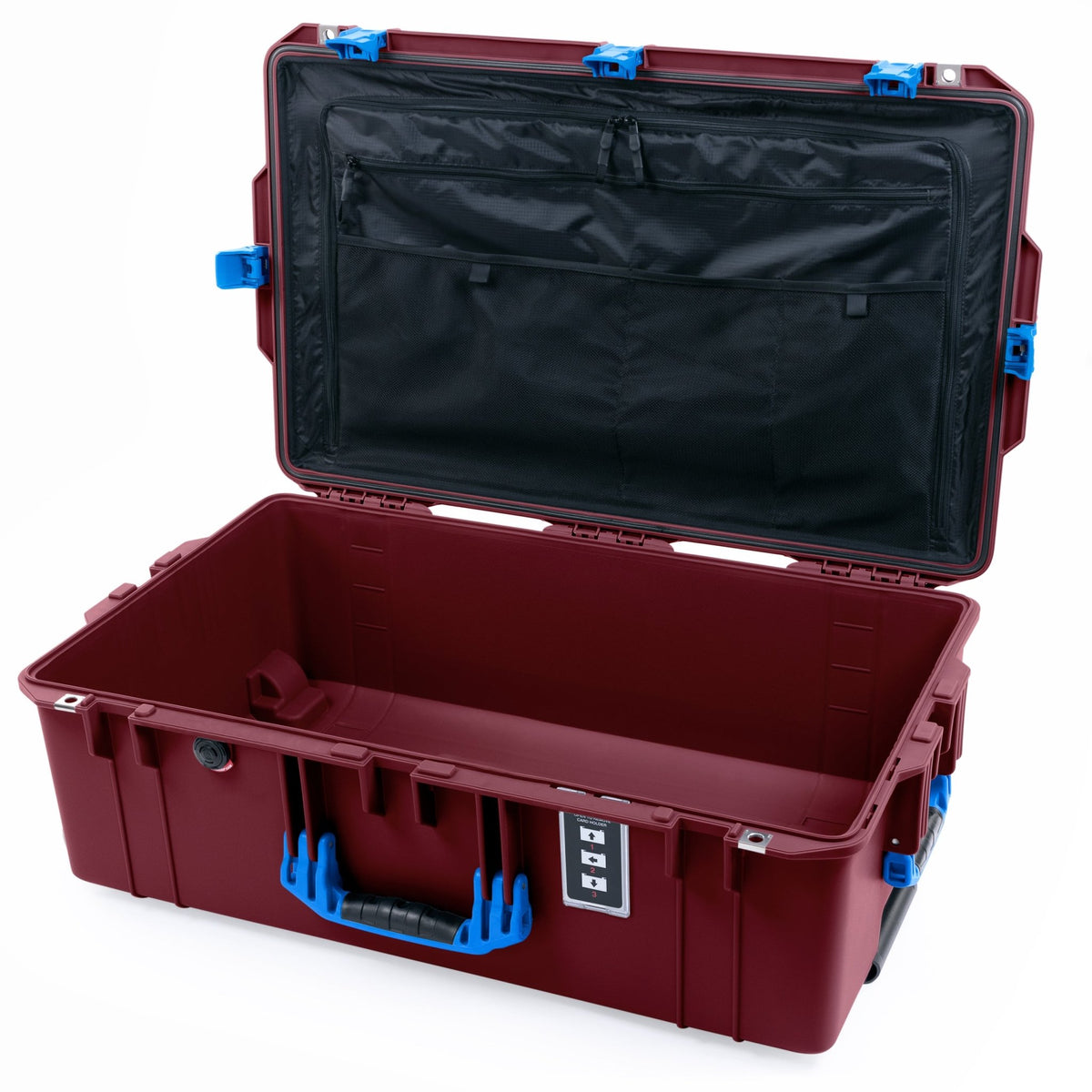 Pelican 1595 Air Case - Oxblood &amp; Blue - TRVL Lid Organizer Only