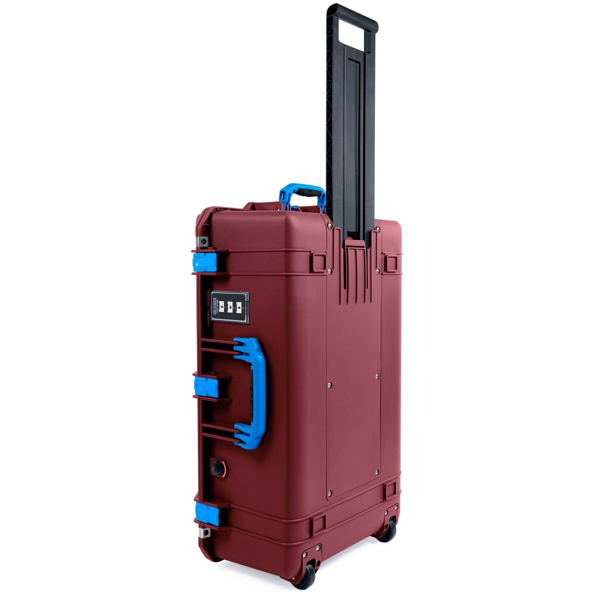 Pelican 1595 Air Case - Oxblood &amp; Blue - Pick &amp; Pluck Foam / TRVL Lid Organizer