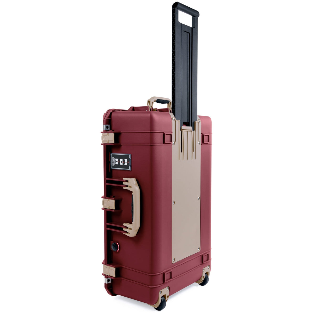 Pelican 1595 Air Case - Oxblood &amp; Desert Tan - Pick &amp; Pluck Foam / TRVL Lid Organizer