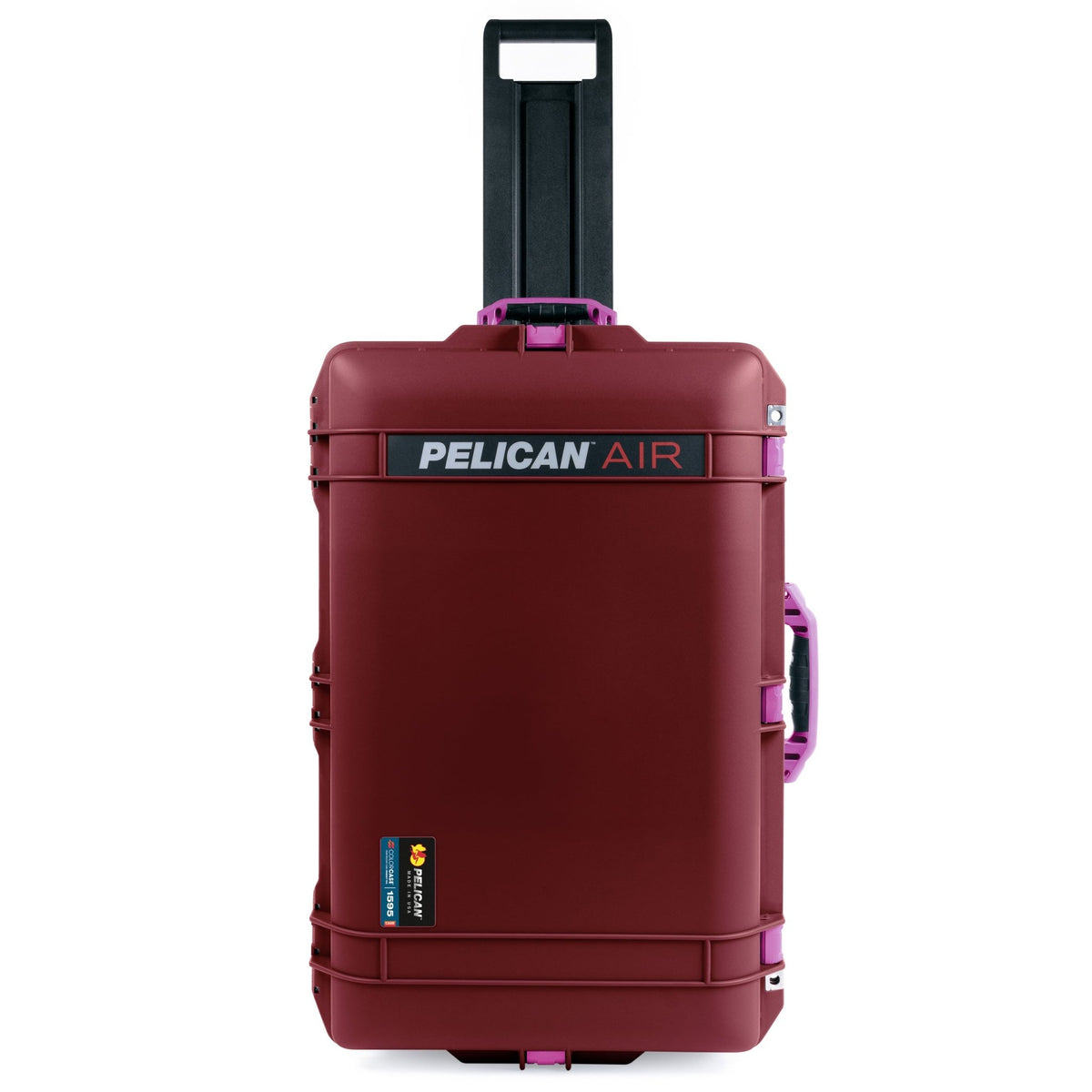 Pelican 1595 Air Case - Oxblood &amp; Magenta - Pick &amp; Pluck Foam / TRVL Lid Organizer