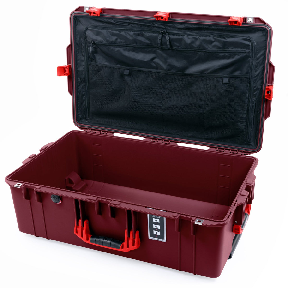 Pelican 1595 Air Case - Oxblood &amp; Red - TRVL Lid Organizer Only
