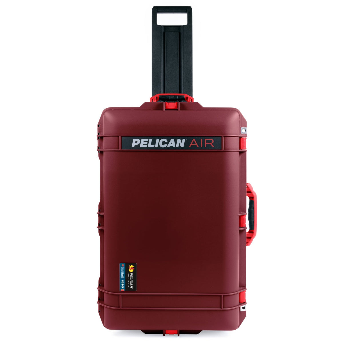 Pelican 1595 Air Case - Oxblood &amp; Red - Pick &amp; Pluck Foam / TRVL Lid Organizer
