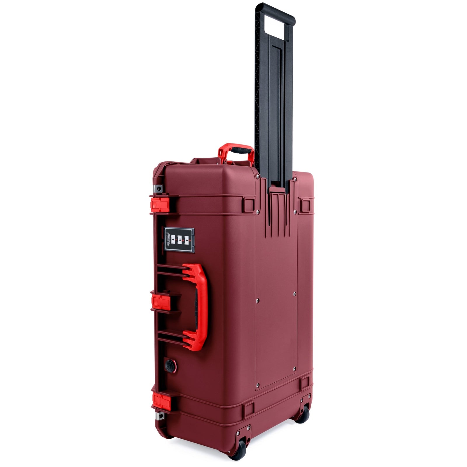 Pelican 1595 Air Case - Oxblood & Red - Pick & Pluck Foam / TRVL Lid Organizer