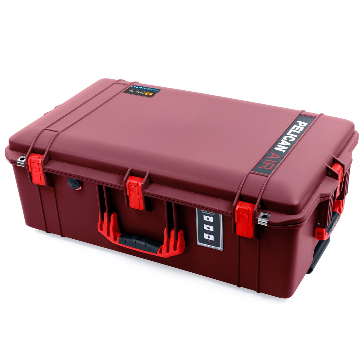 Pelican 1595 Air Case - Oxblood &amp; Red - Pick &amp; Pluck Foam / TRVL Lid Organizer