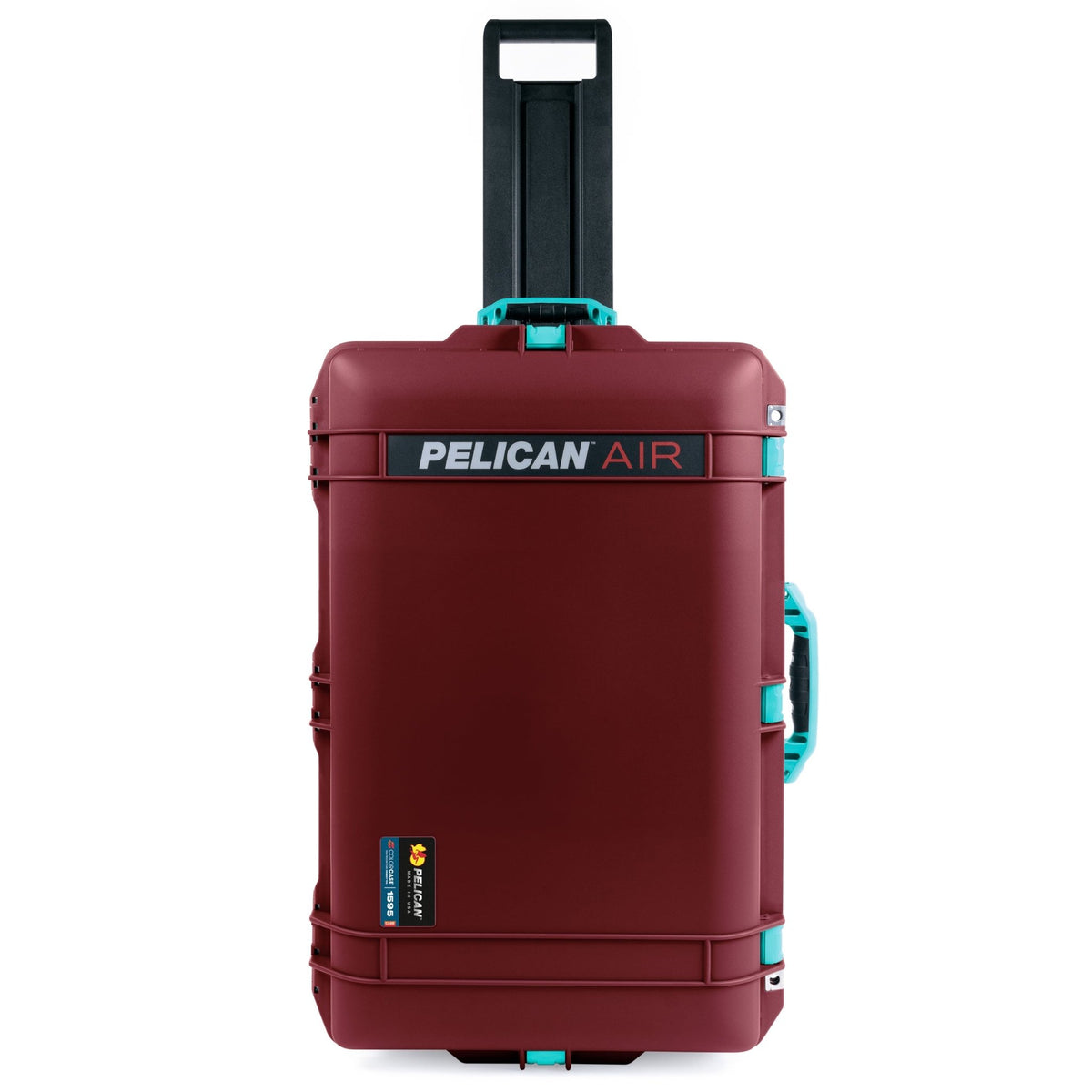 Pelican 1595 Air Case - Oxblood &amp; Teal - Pick &amp; Pluck Foam / TRVL Lid Organizer