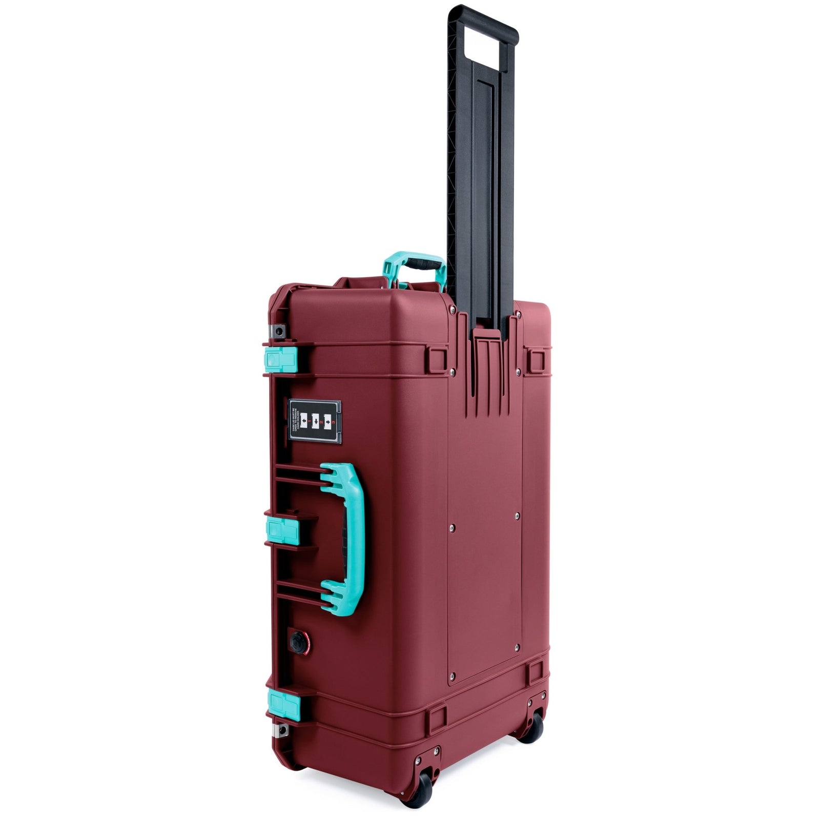 Pelican 1595 Air Case - Oxblood & Teal - Pick & Pluck Foam / TRVL Lid Organizer