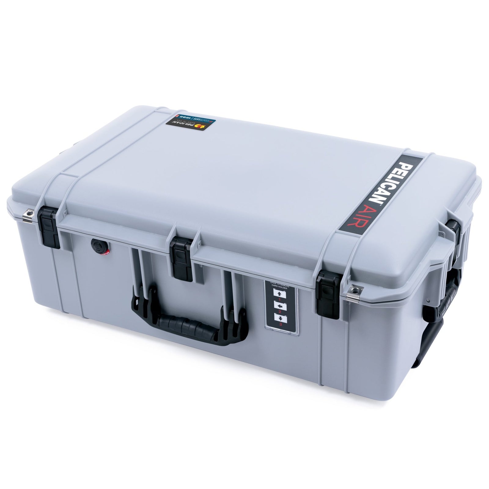 Pelican 1595 Air Case - Silver & Black Trolley - Empty