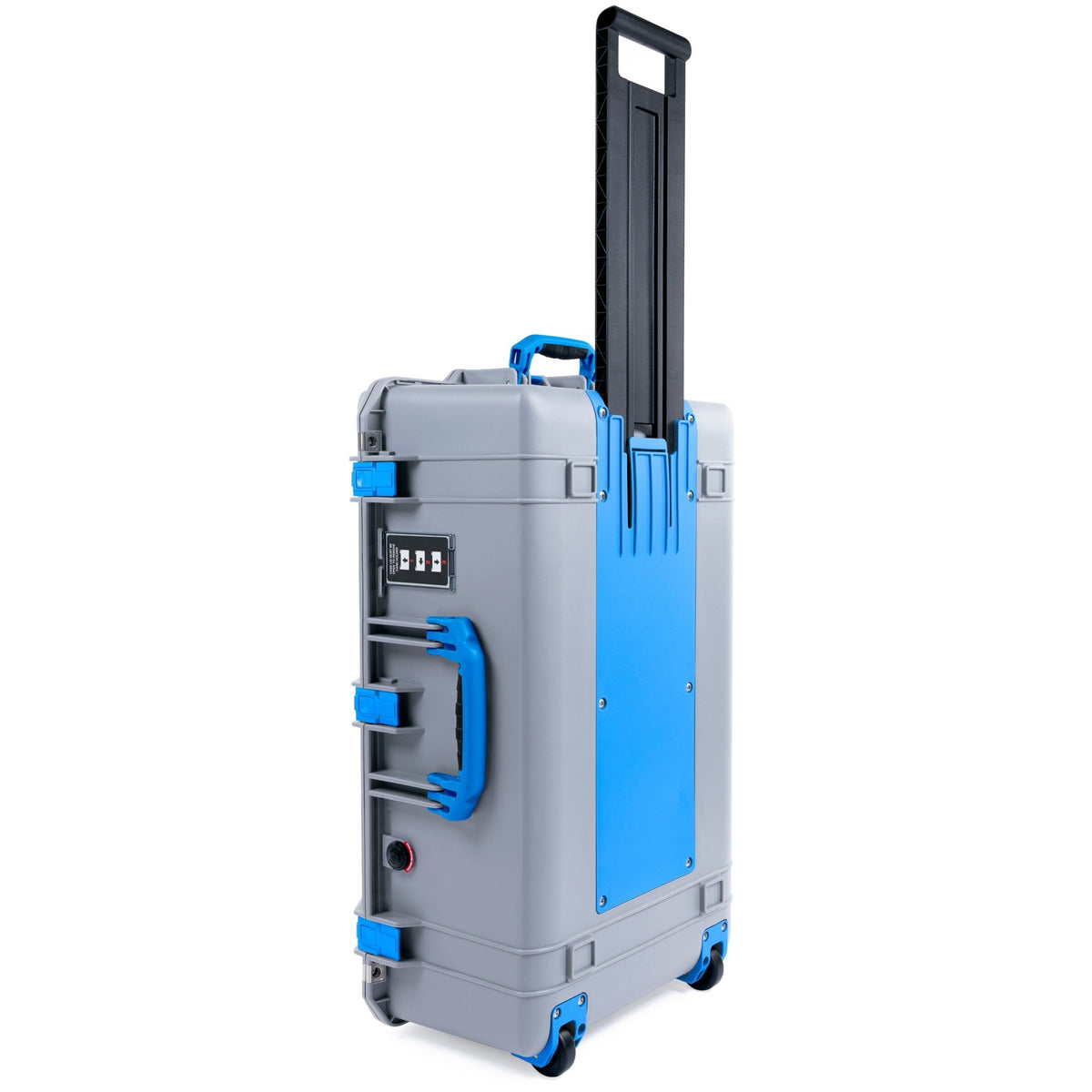 Pelican 1595 Air Case - Silver & Blue Trolley - Empty
