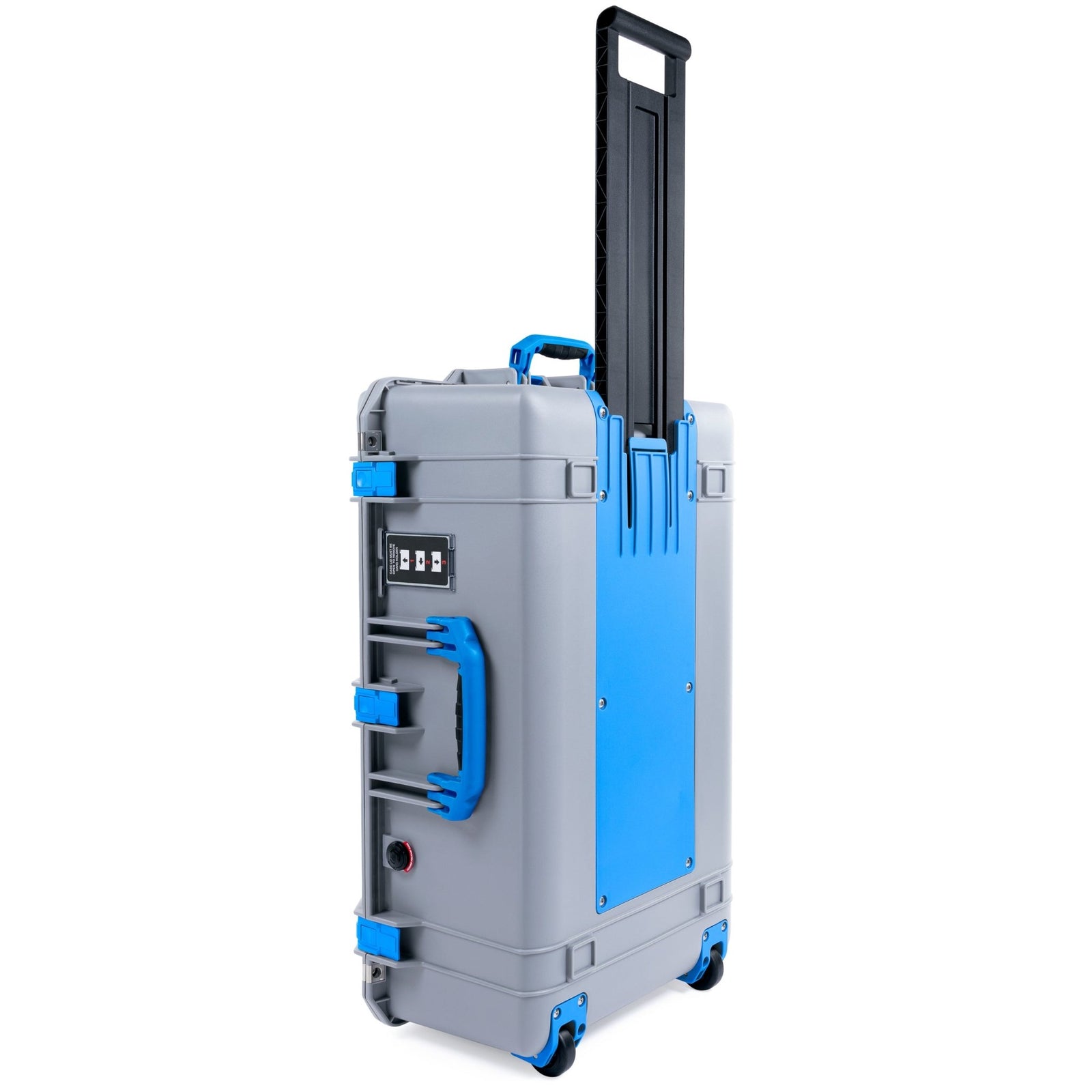 Pelican 1595 Air Case - Silver & Blue Trolley - Empty