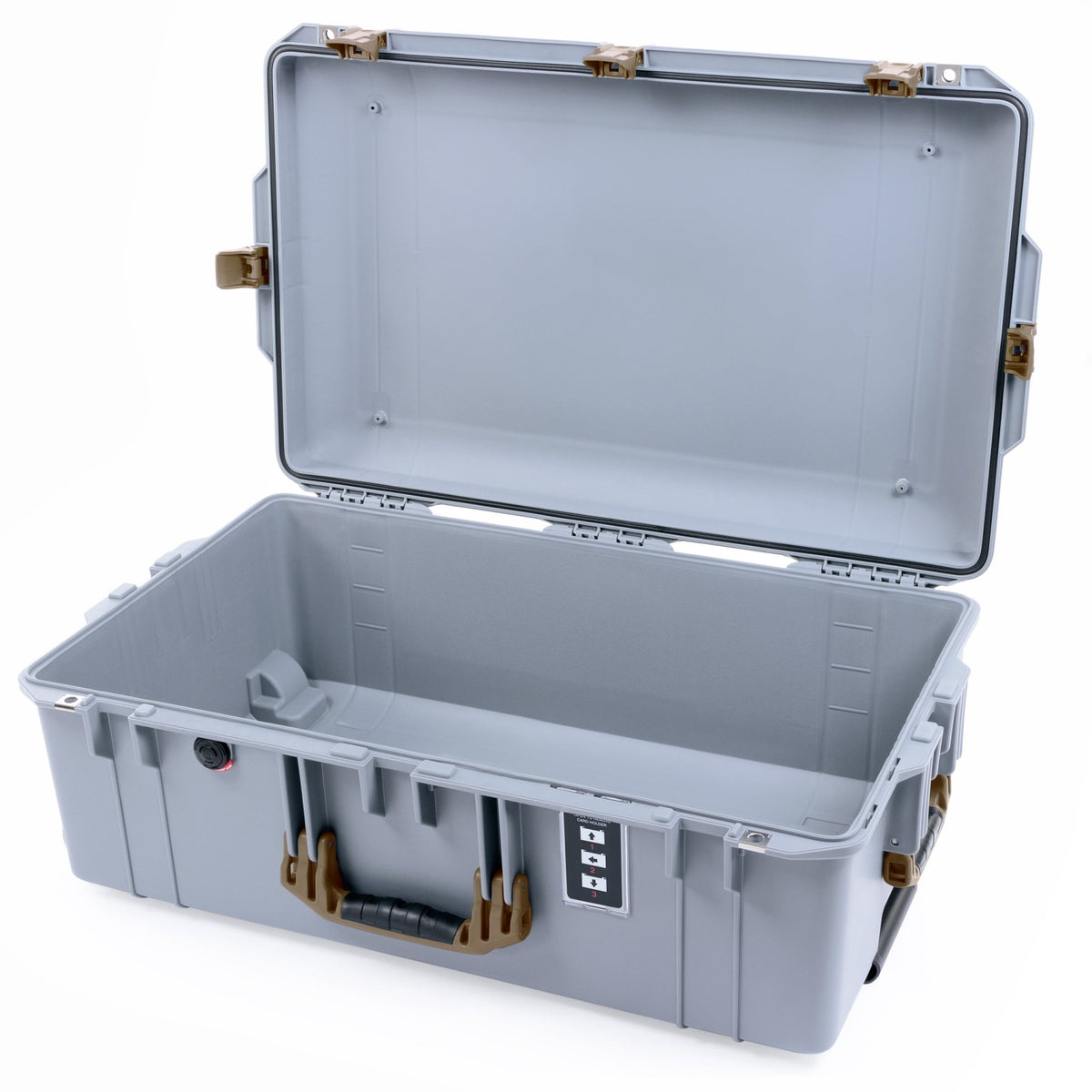 Pelican 1595 Air Case - Silver & Dark Desert Dirt - Empty