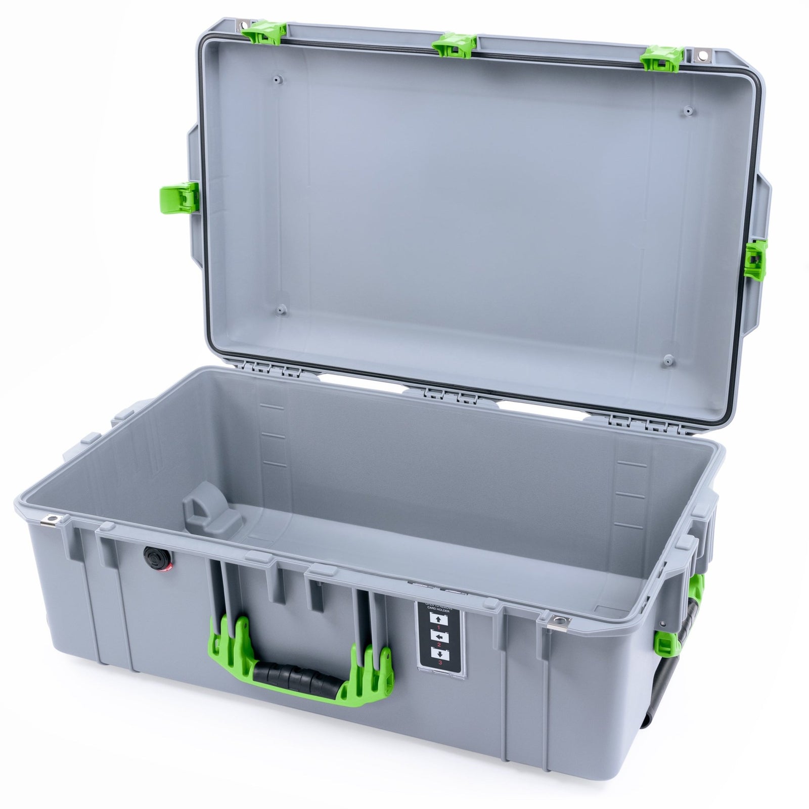 Pelican 1595 Air Case - Silver & Lime Green - Empty