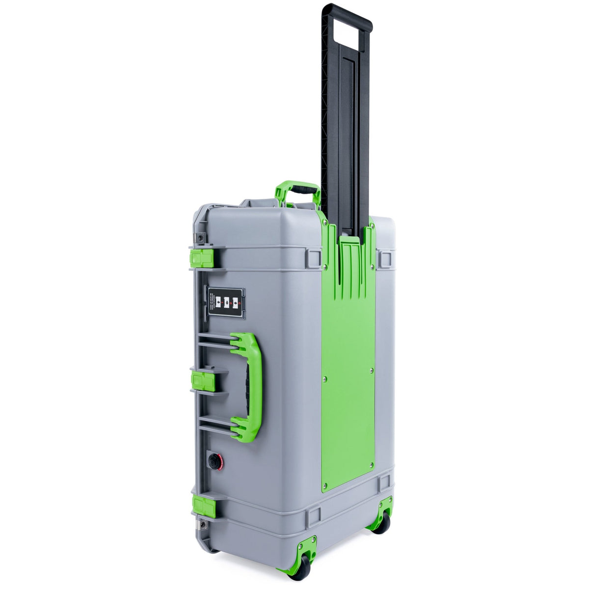 Pelican 1595 Air Case - Silver &amp; Lime Green Trolley - Empty
