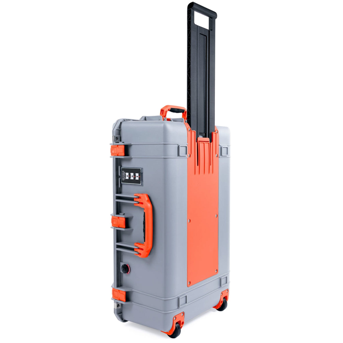 Pelican 1595 Air Case - Silver & Orange Trolley - Empty