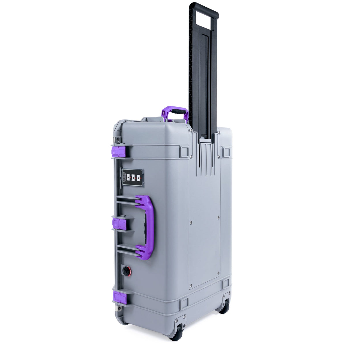 Pelican 1595 Air Case - Silver & Purple - Empty