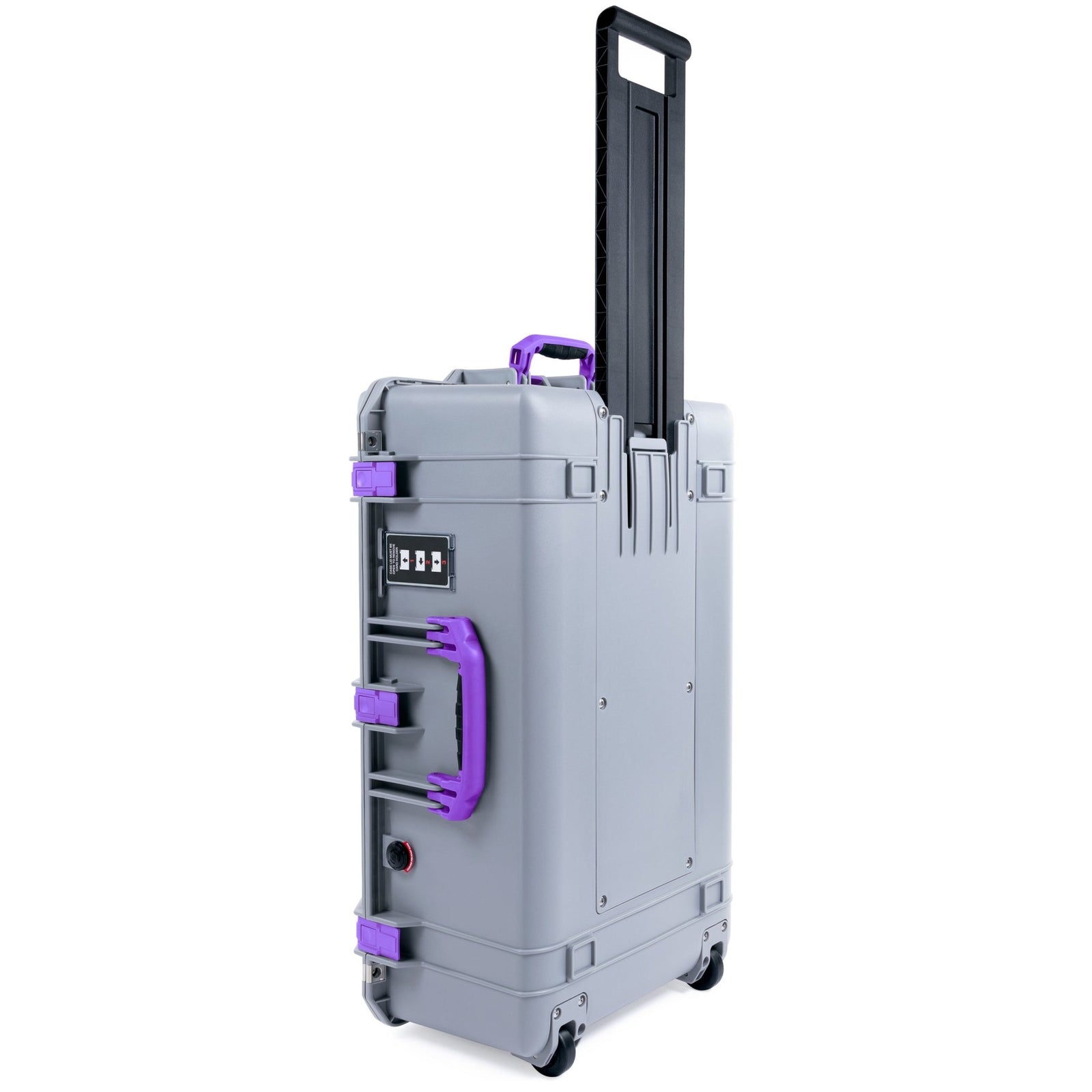 Pelican 1595 Air Case - Silver & Purple - Empty