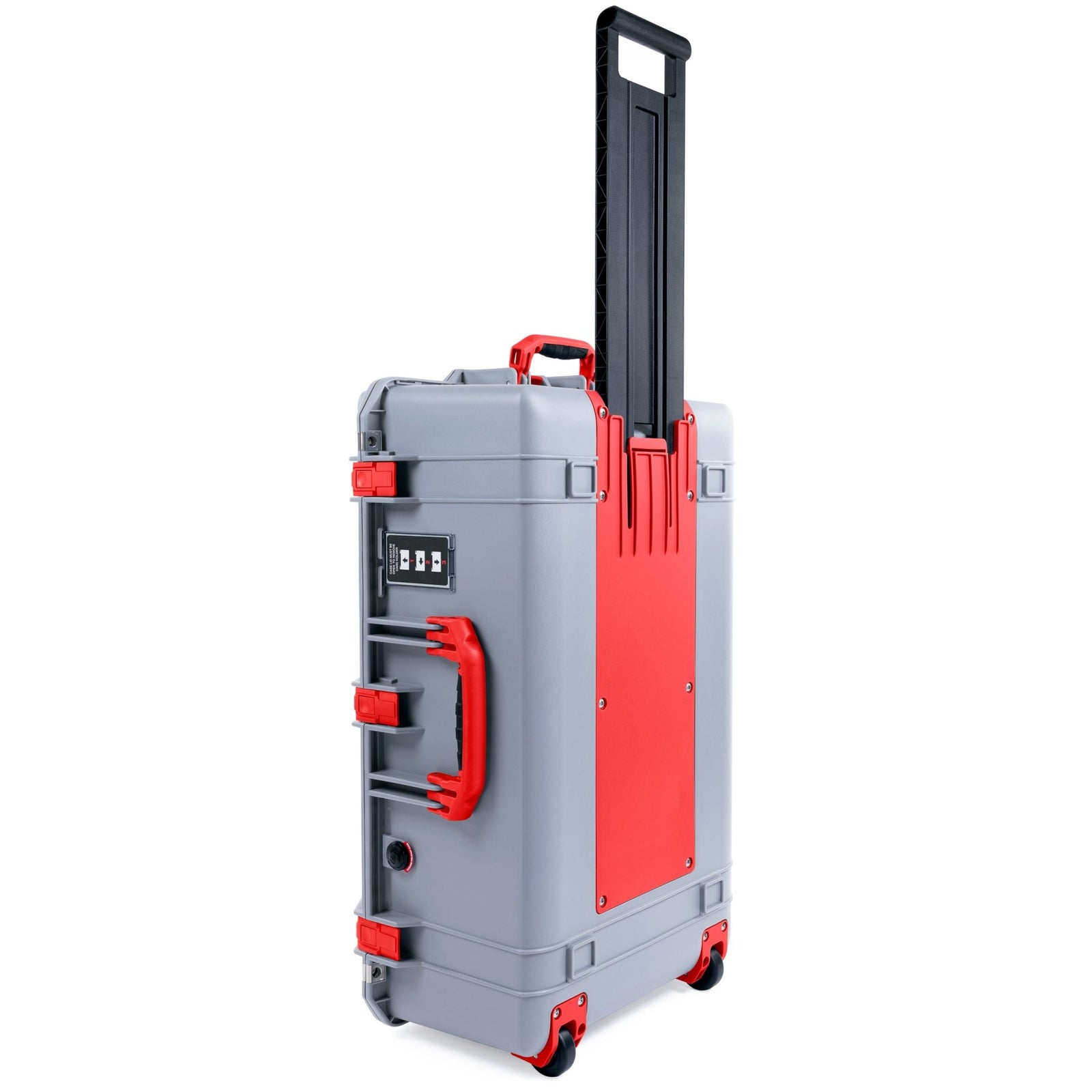 Pelican 1595 Air Case - Silver & Red Trolley - Empty
