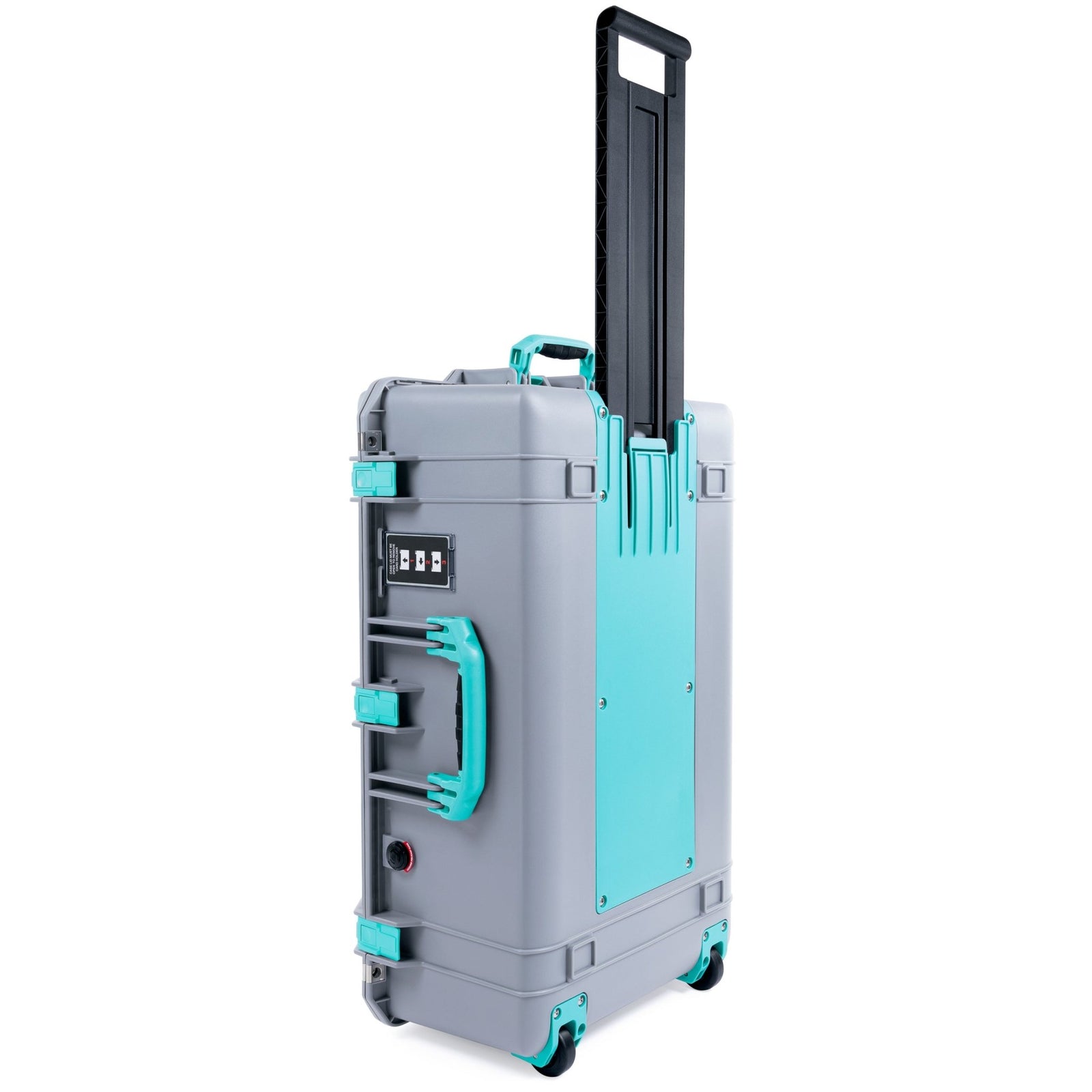 Pelican 1595 Air Case - Silver & Teal Trolley - Empty