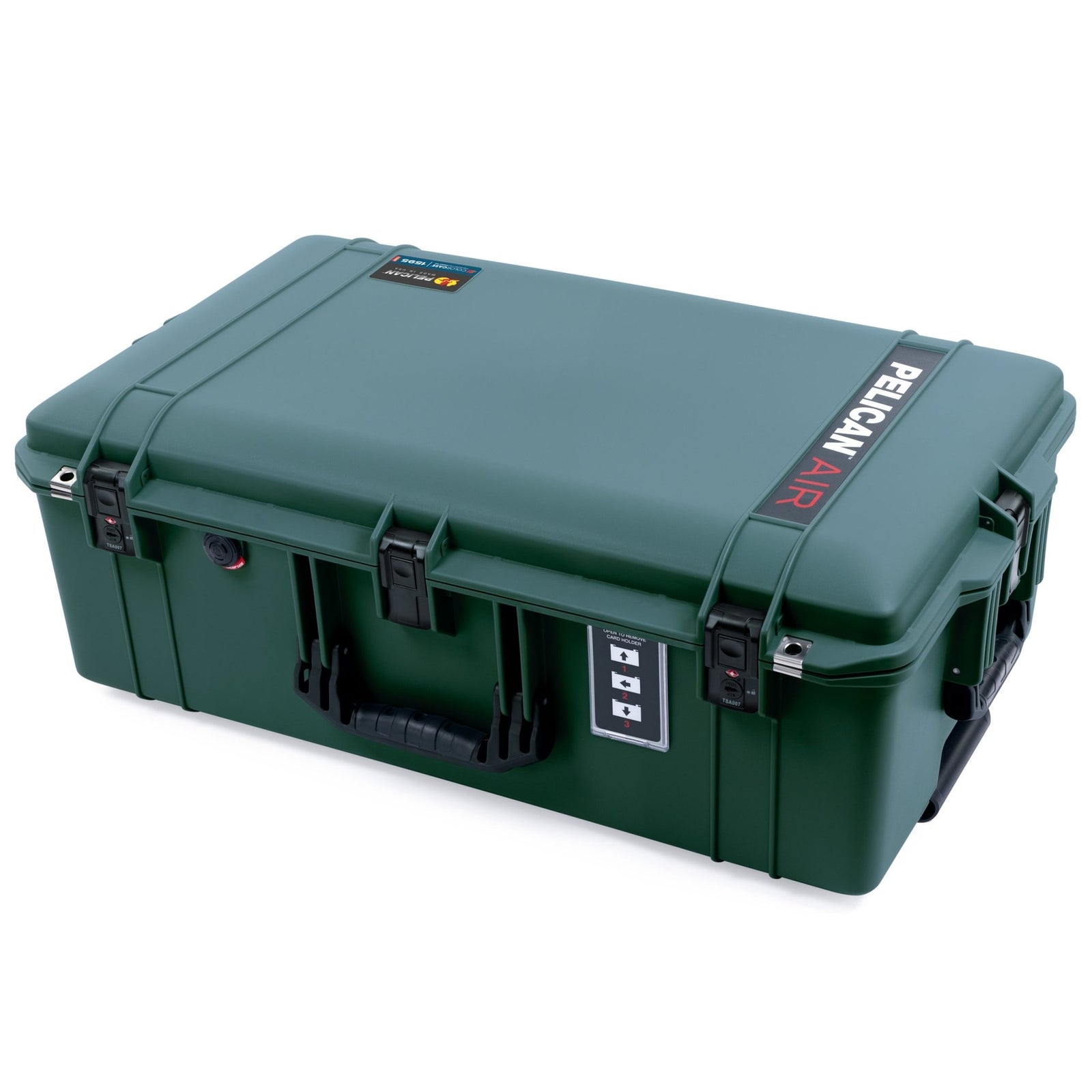 Pelican 1595 Air Case - Trekking Green & Black TSA Latches - Empty