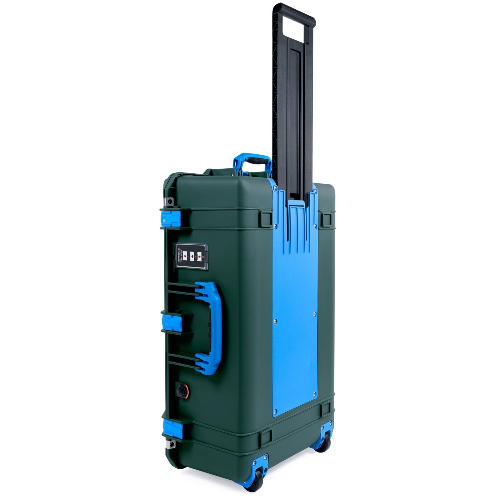 Pelican 1595 Air Case - Trekking Green & Blue Trolley - Empty