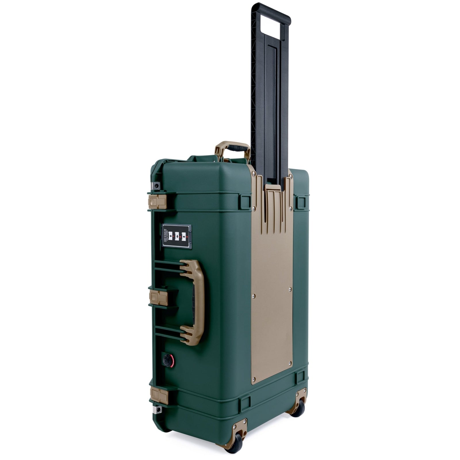 Pelican 1595 Air Case - Trekking Green & Dark Desert Dirt Trolley - Empty