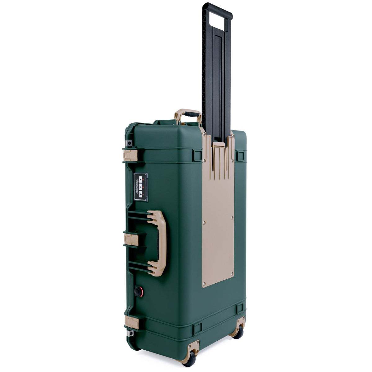 Pelican 1595 Air Case - Trekking Green &amp; Desert Tan Trolley - Empty