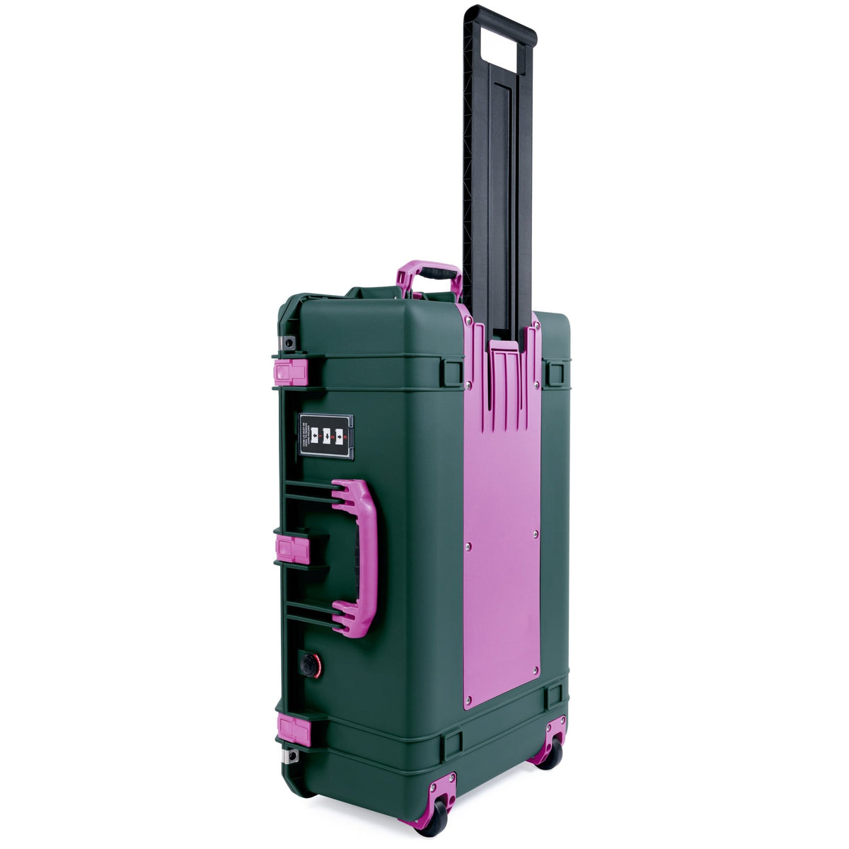 Pelican 1595 Air Case - Trekking Green & Magenta Trolley - Empty