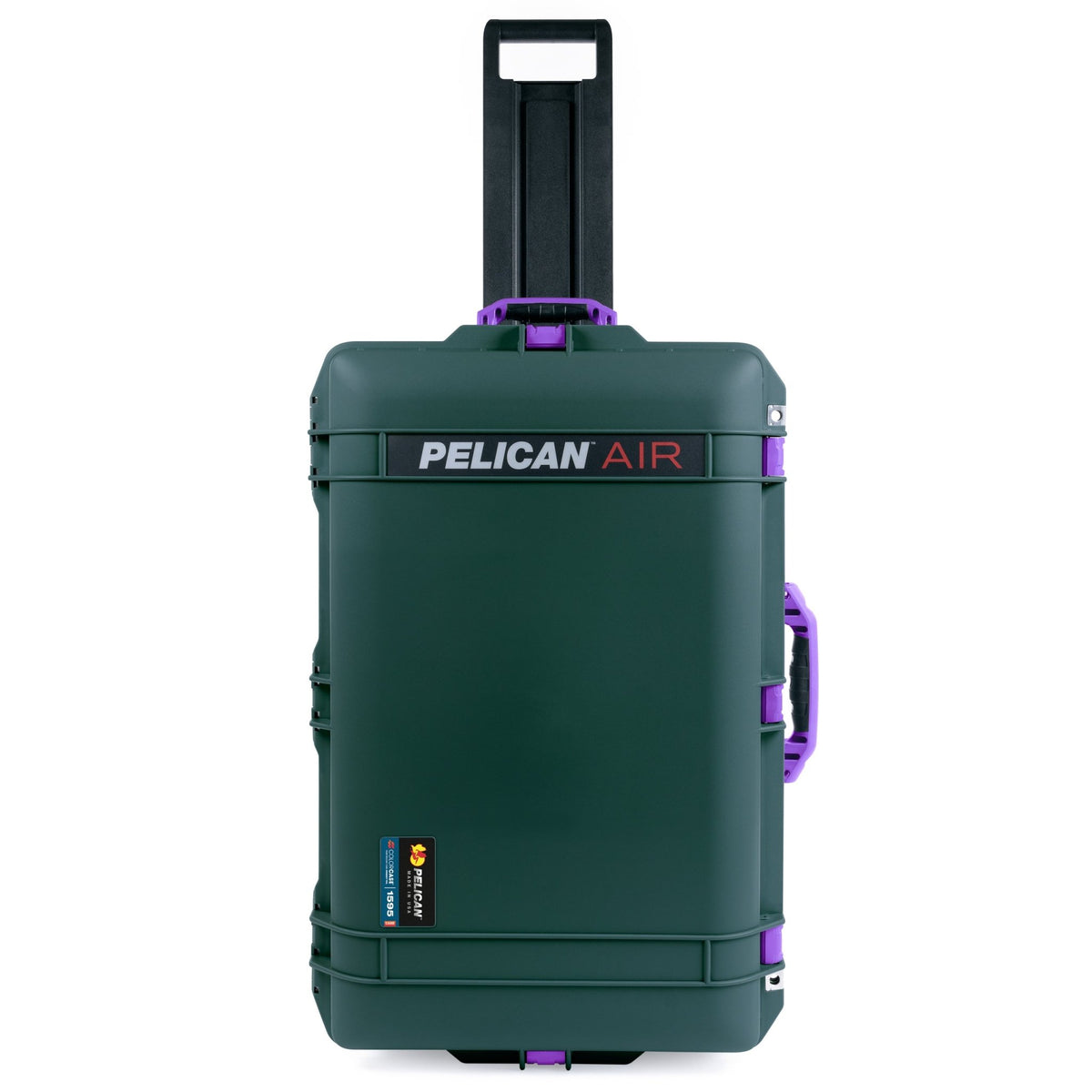Pelican 1595 Air Case - Trekking Green & Purple - Empty