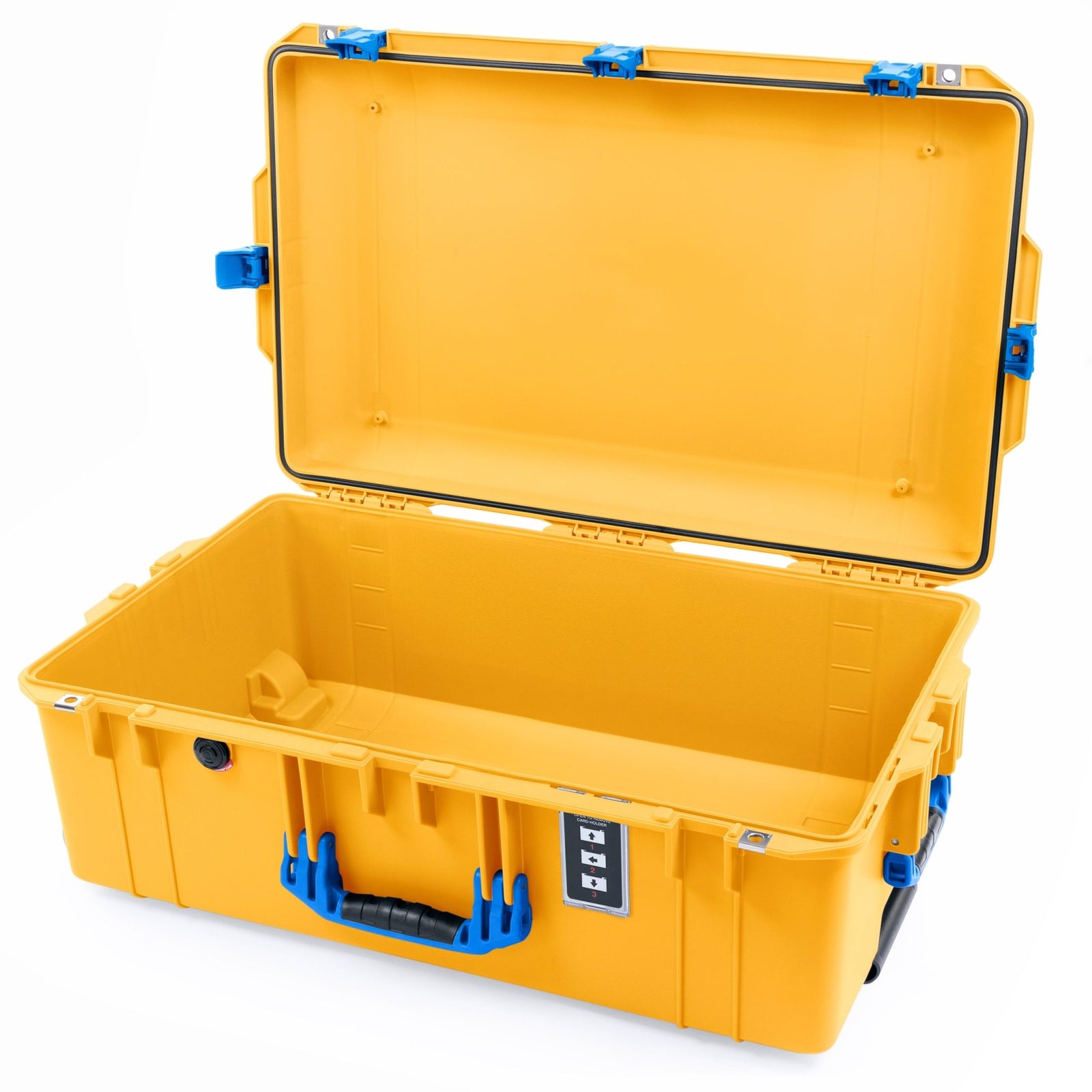 Pelican 1595 Air Case - Yellow & Blue Trolley - Empty