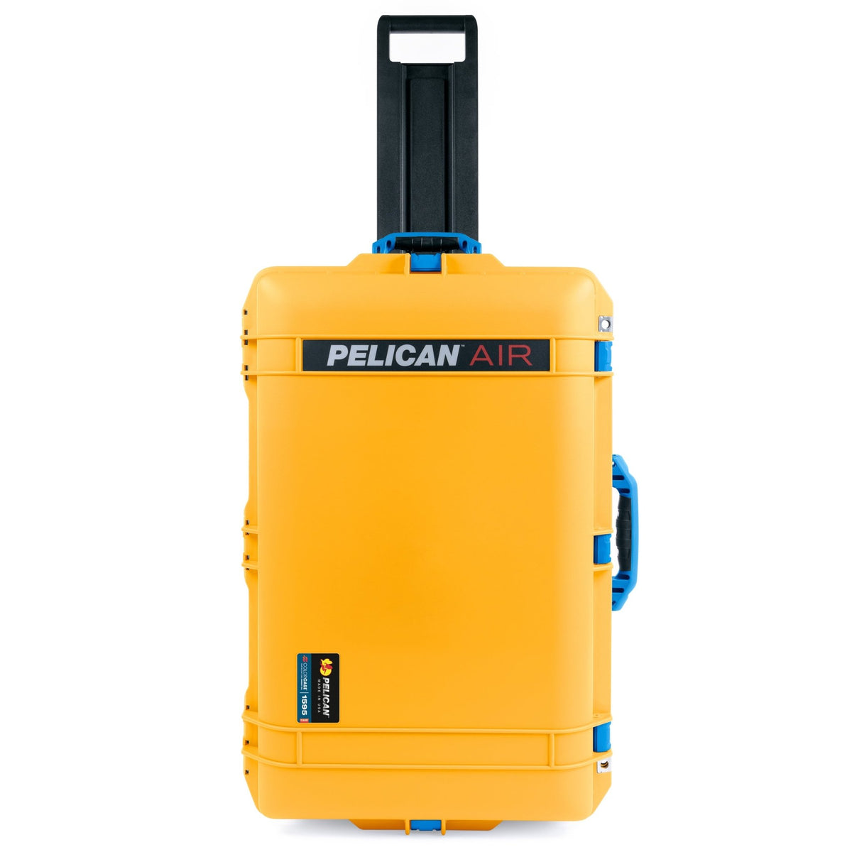 Pelican 1595 Air Case - Yellow & Blue Trolley - Empty