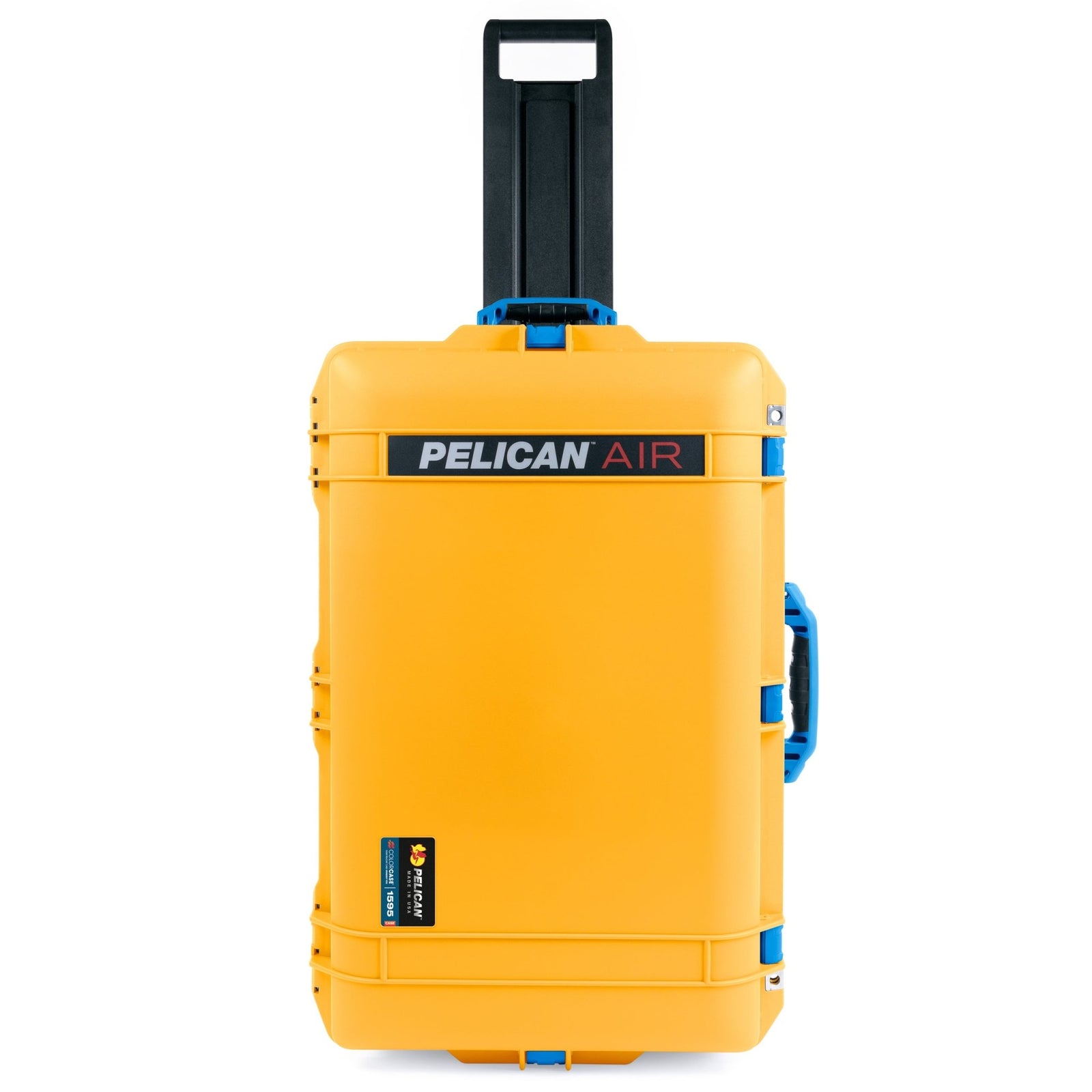 Pelican 1595 Air Case - Yellow & Blue Trolley - Empty