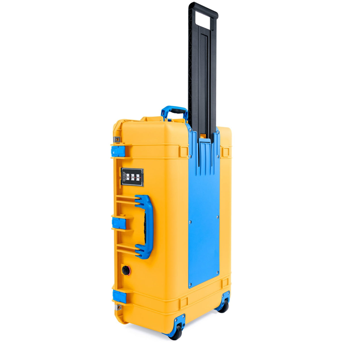 Pelican 1595 Air Case - Yellow & Blue Trolley - Empty