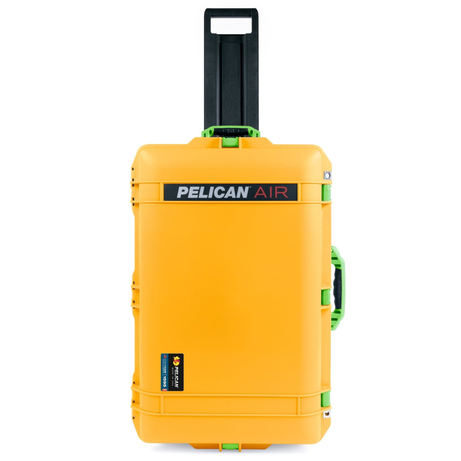 Pelican 1595 Air Case - Yellow & Lime Green Trolley - Empty