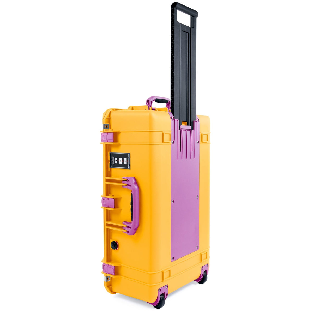Pelican 1595 Air Case - Yellow &amp; Magenta Trolley - Empty