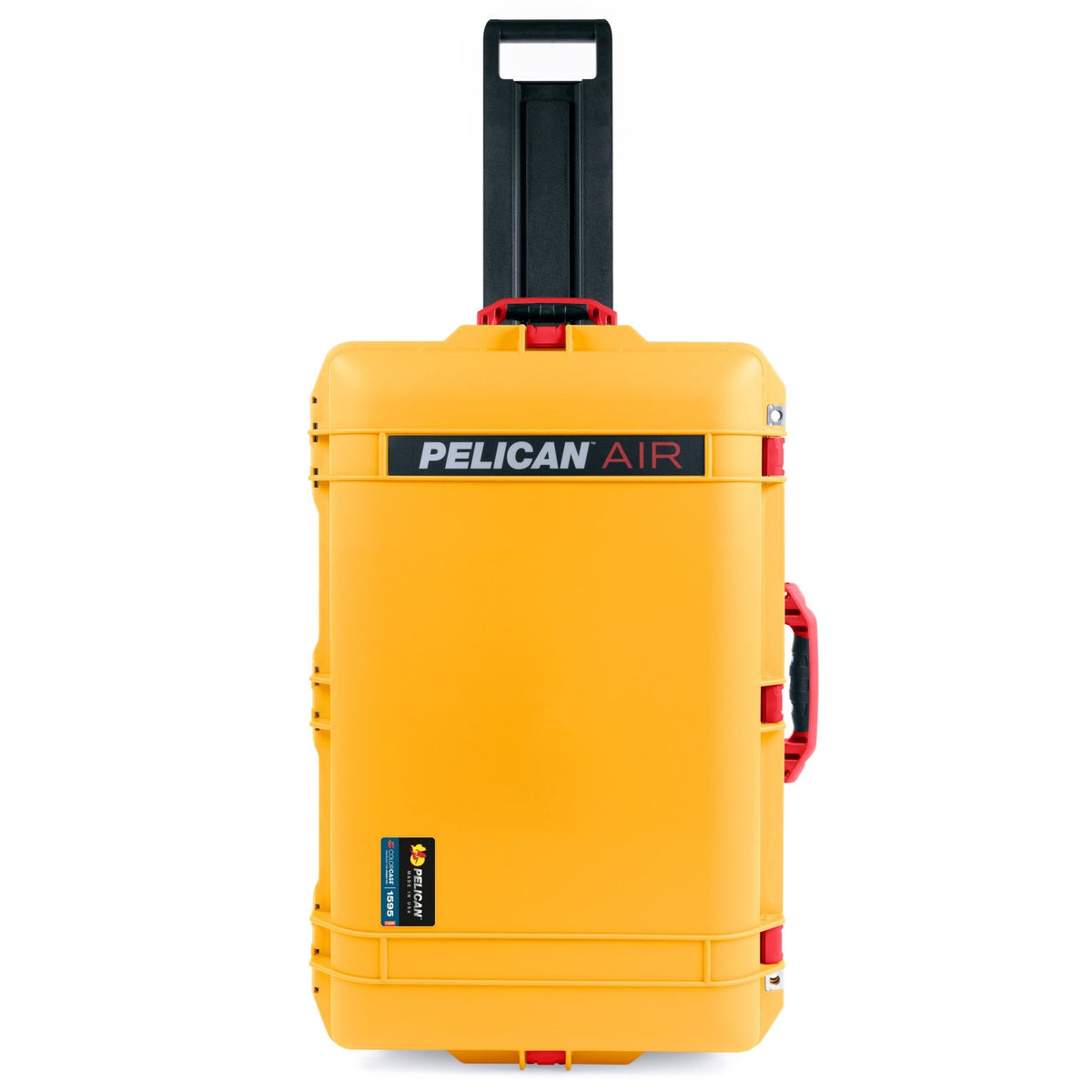 Pelican 1595 Air Case - Yellow & Red Trolley - Empty